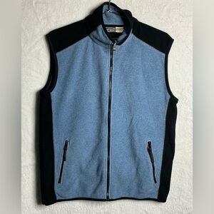 Y2k 90,s vintage men's Two-Tone Fleece Vest size L